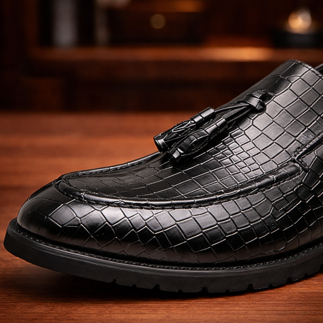 Croc Tassel Loafers