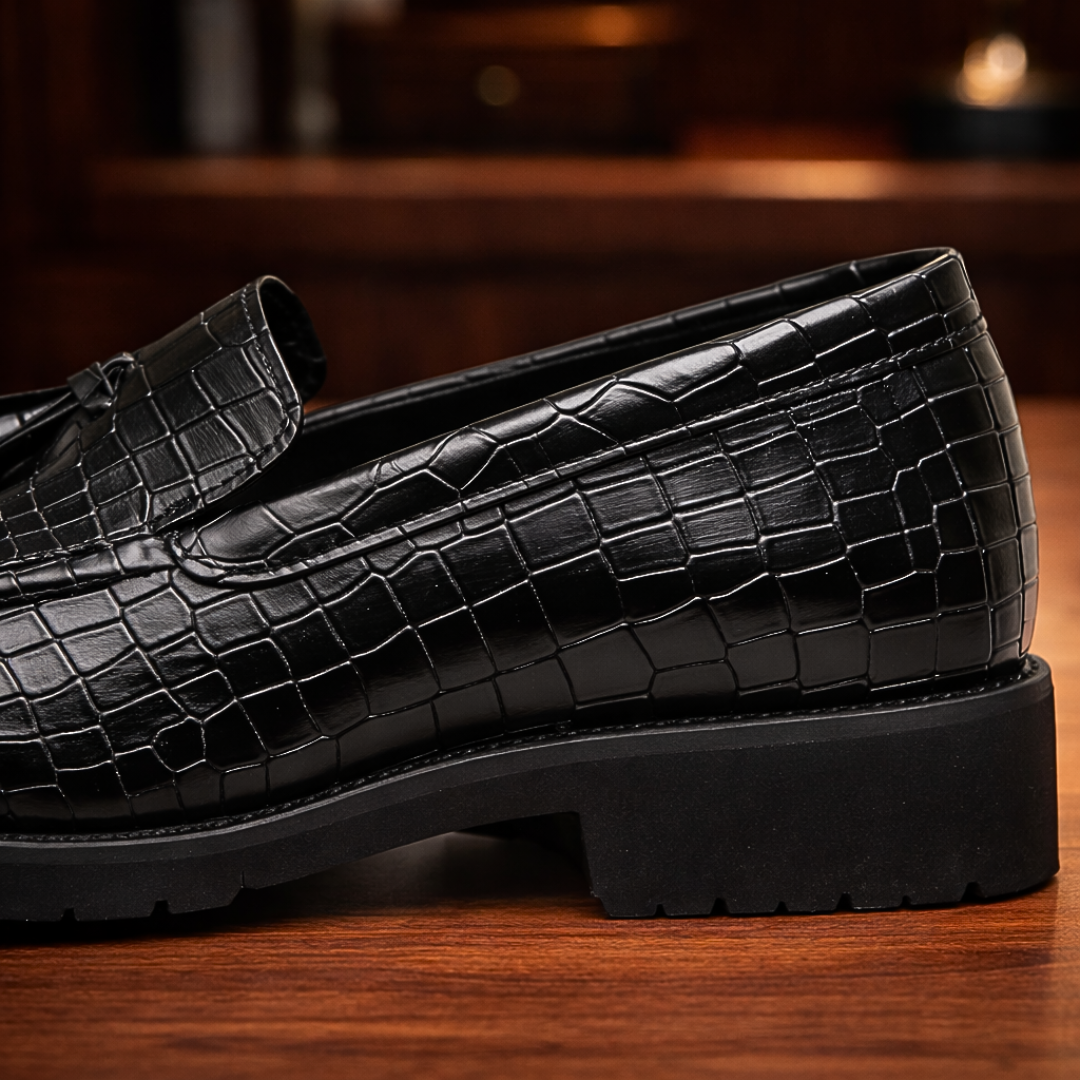 Croc Tassel Loafers